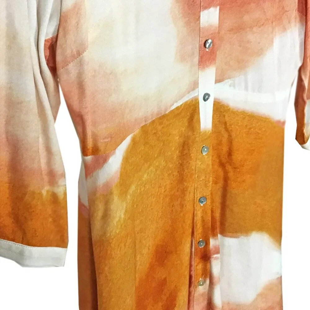Dolan Anthropologie Cora Tie Dye Midi Dress - Picture 5 of 13